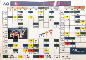 全豪オープンテニス的当てイベント